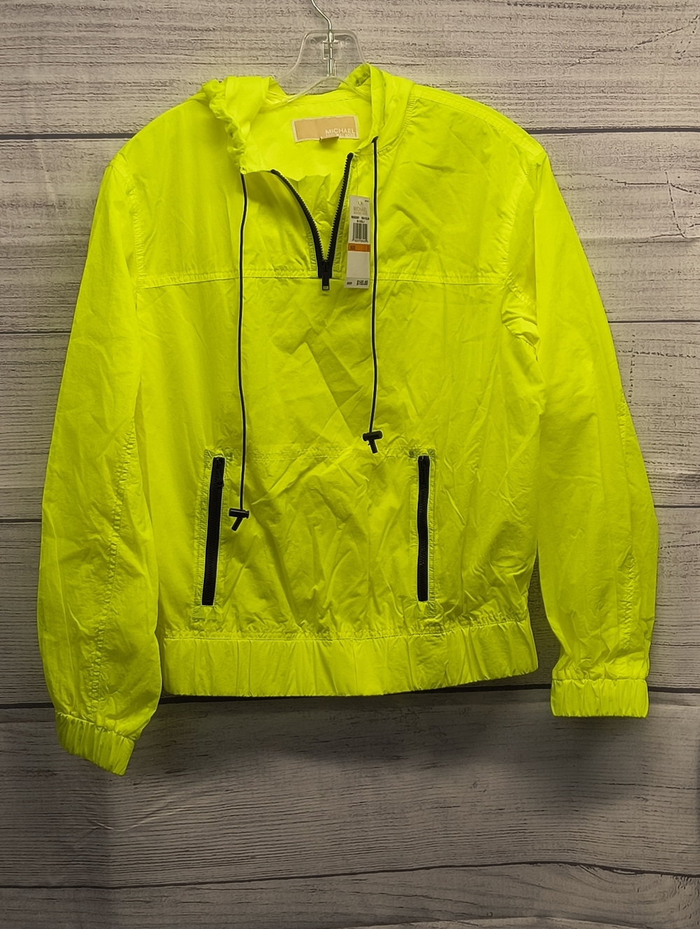 MICHAEL Michael Kors Neon Lightweight Windbreaker Jacket Womens Size S